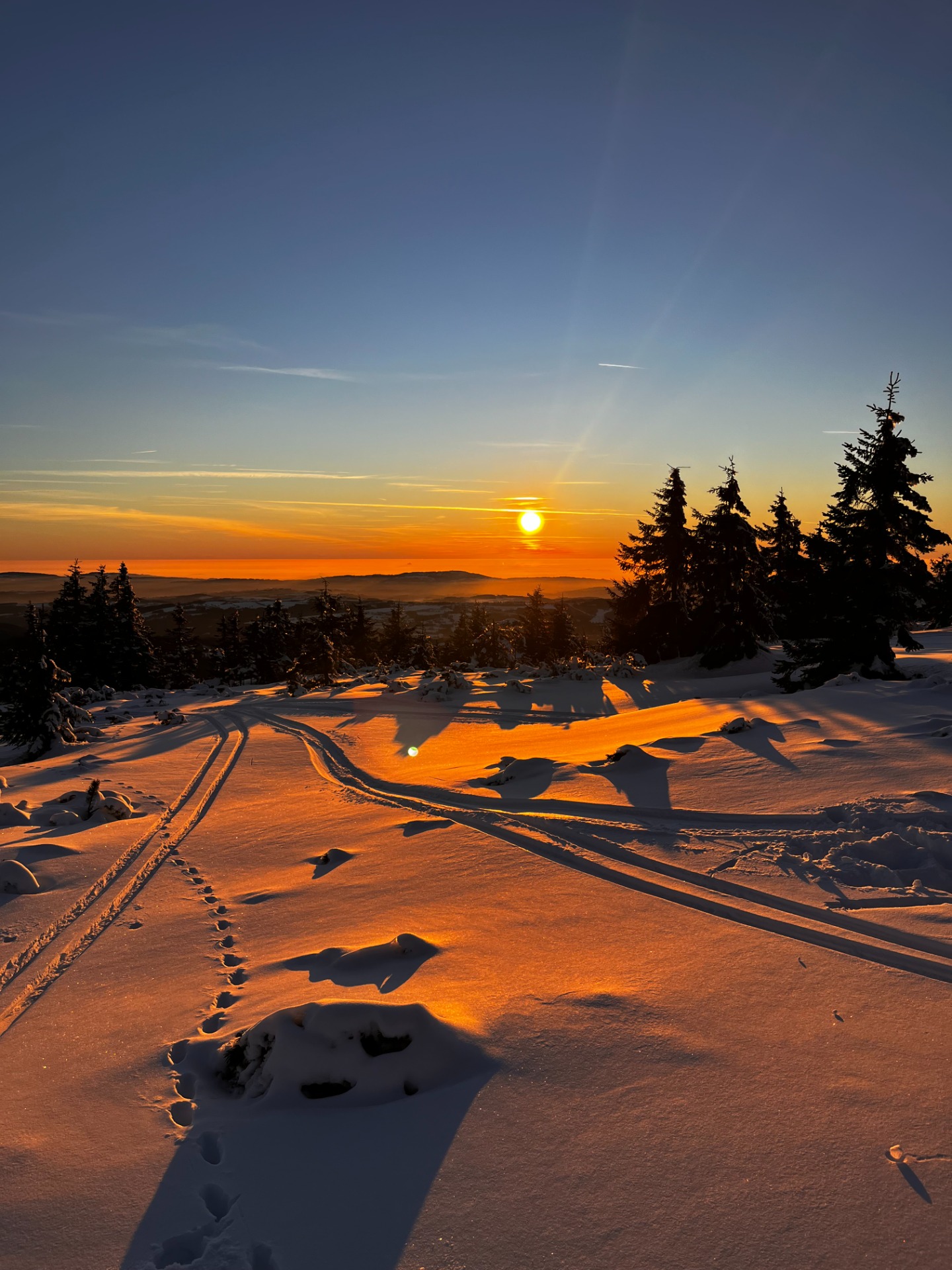 sunset in Giant mountain